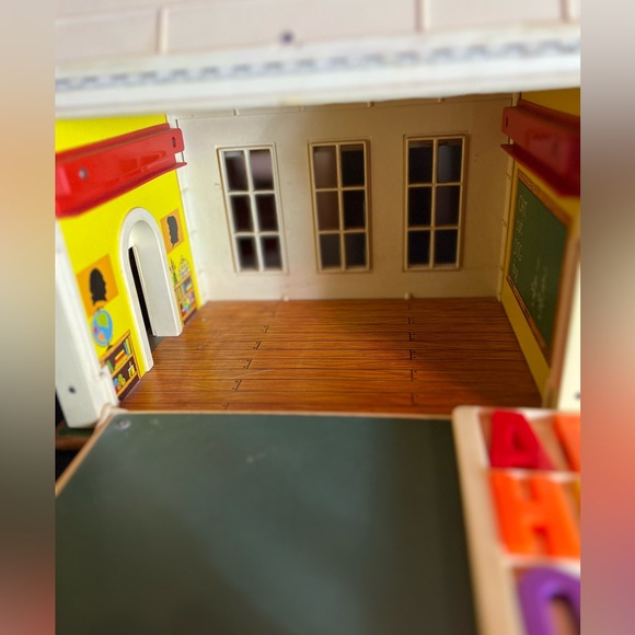 FISHER PRICE💥VINTAGE~1971💥Family School House•Little People - Picture 7 of 10